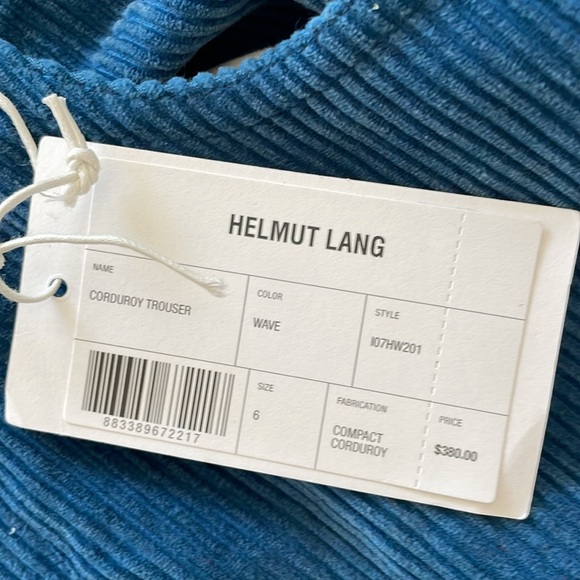 Helmut Lang blue corduroy trouser size 6 - Picture 6 of 17